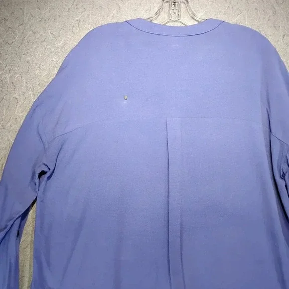 My  Style Women's Purple Long Adjustable Sleeve Button Down Size XL - Picture 13 of 13